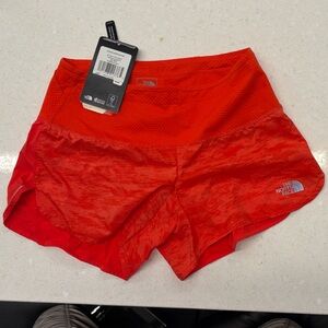 The North Face Women's lightweight Red Athletic/running Shorts